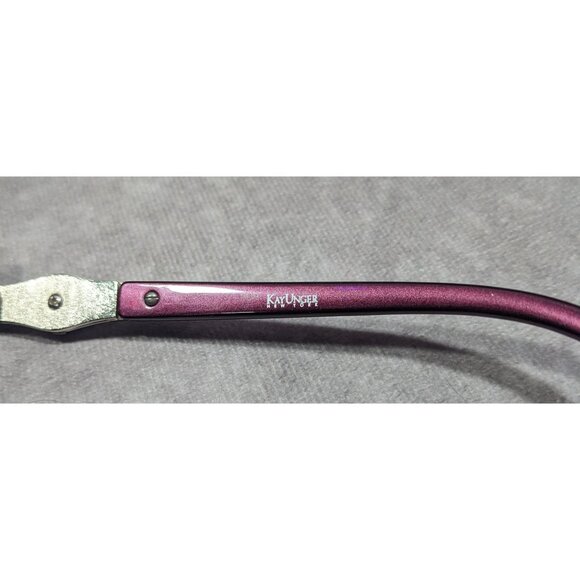 Kay Unger New York Metallic Purple With White Accents Sunglasses main image 7